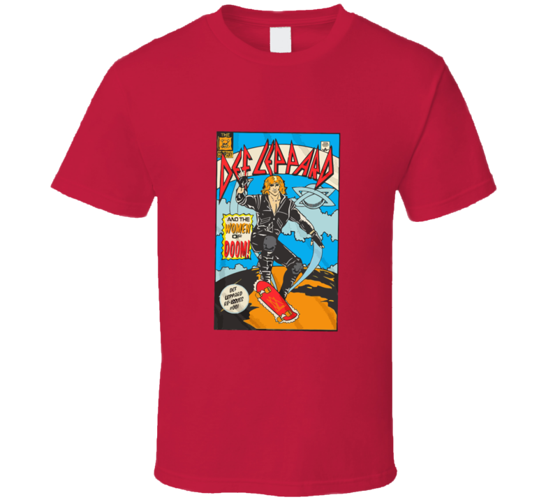 Def Leppard Women Comic Cover T-shirt And Apparel 1