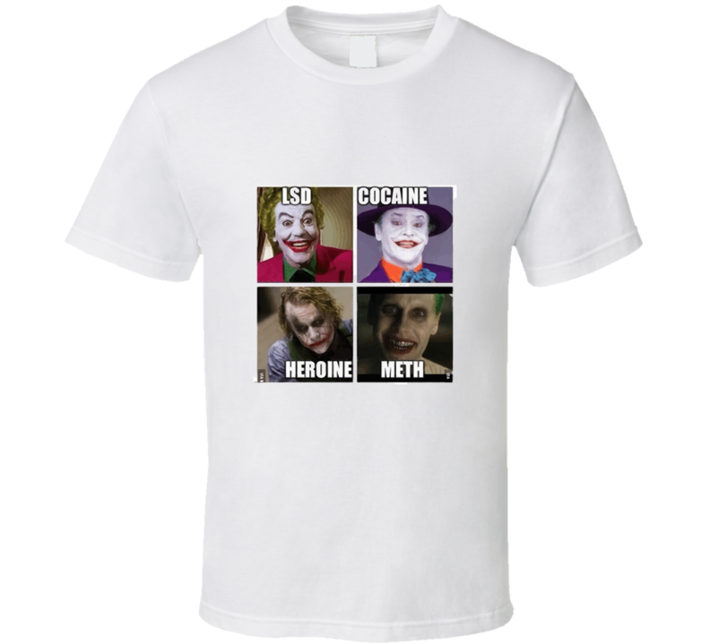 Batman The Joker On Drugs Through The Time T-shirt And Apparel 1