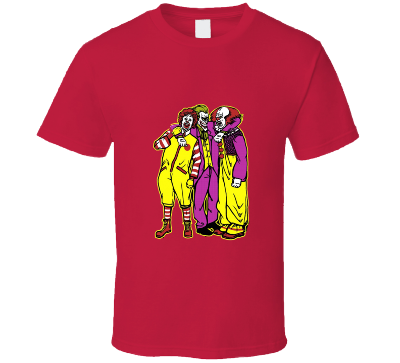 Our Clown Friends Ronald Mcdonald Joker Pennywise T-shirt And Apparel 1