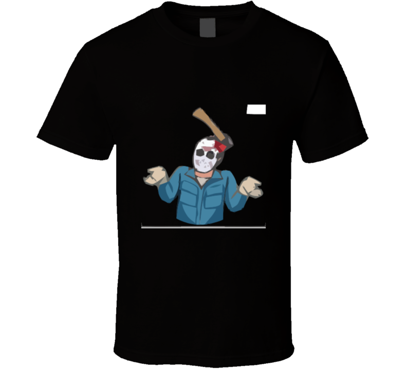 Friday The 13th Jason Axe In The Head T-shier And Apparel 1