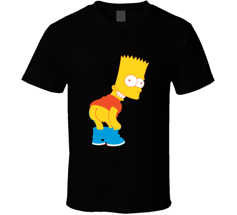 The Simpsons Bart Butt T-shirt And Apparel 1