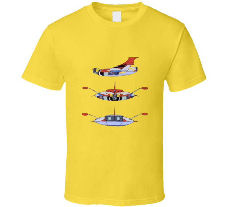 Grendizer UFO ROBOT 3 Angle View T-shirt And Apparel 1