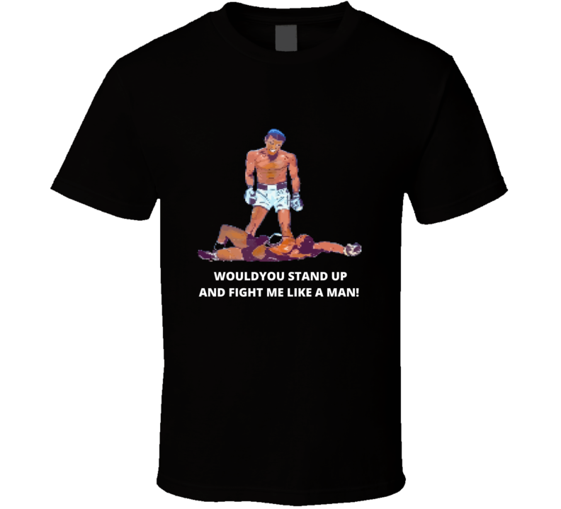 T-shirt et Vêtements Muhammad Ali Pixel 8 Bit Style Rétro Vintage 1