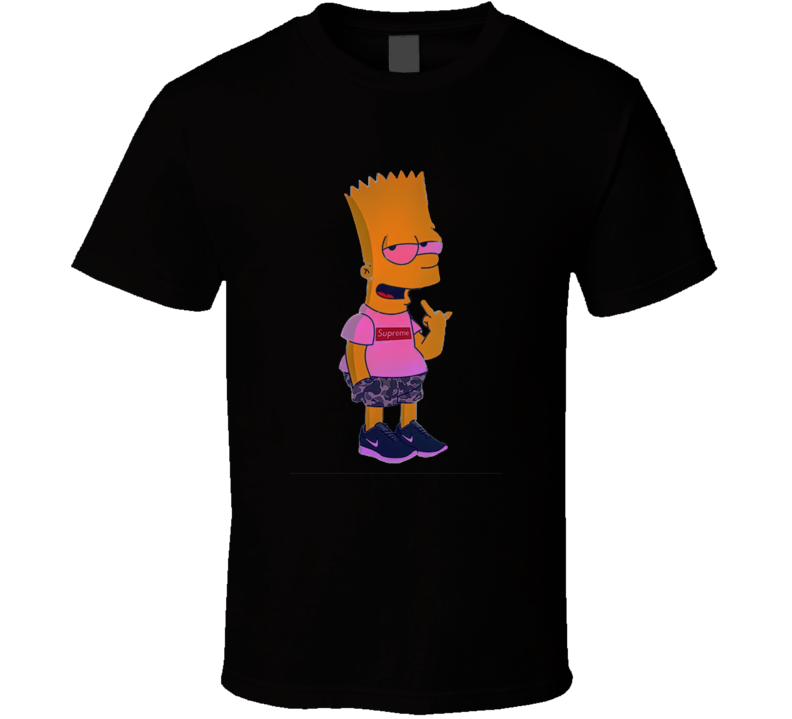 T-shirt et Vêtements Les Simpsons Bart Fu.. You Style Rétro Vintage Joke 1