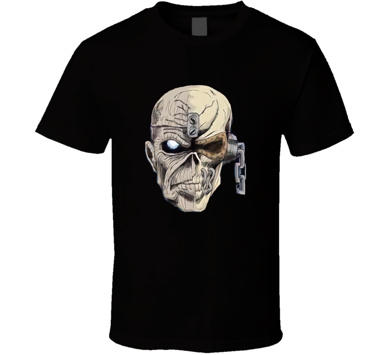 T-shirt et Vêtements Iron Maiden Megadeth Eddie And Victor Mashup Style Rétro Vintage l 1