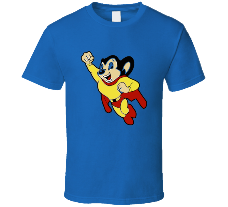 Mighty Mouse Vintage Retro Style T-shirt And Apparel 1